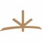 Ekena Millwork Alberta Smooth Timber Gable Bracket, Western Red Cedar, 96"W x 32"H x 1 1/2"D x 3 1/2"F, 8/12 Pitch GBW096X32X0204ALB00SWR - alternate 4